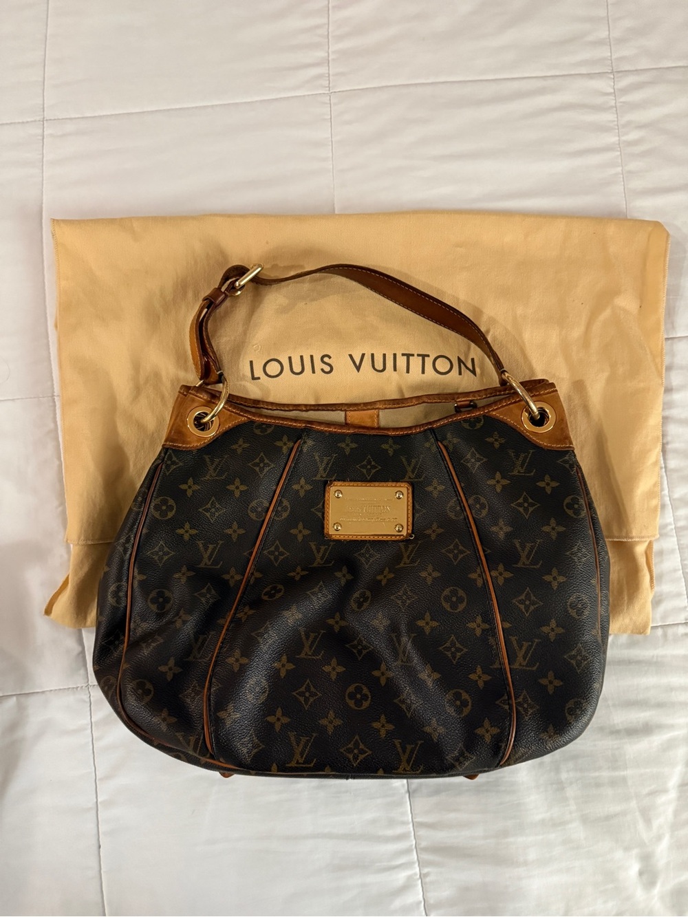Louis Vuitton Brown Monogram Canvas Hobo Bag